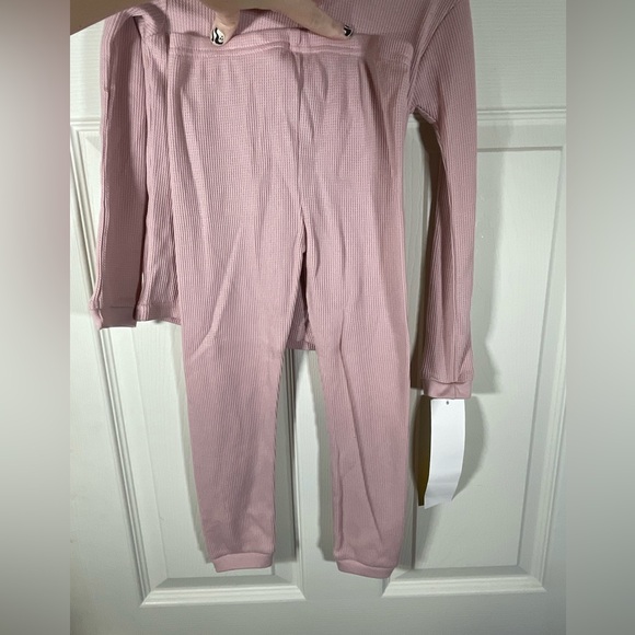 Soft Pink Long Sleeve Kids Loungewear Set - Picture 3 of 7